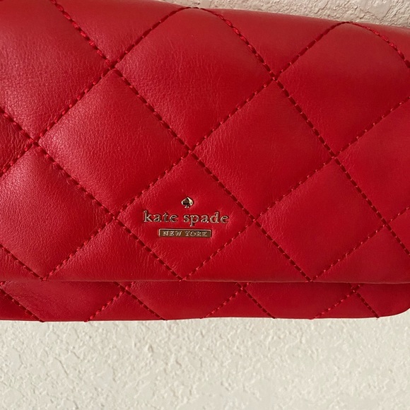 Kate Spade Red Shoulder Handbag - Picture 13 of 14